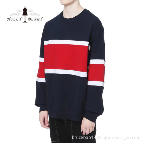 Customized Knitted 100% Cotton Black Red Men's Hoodies